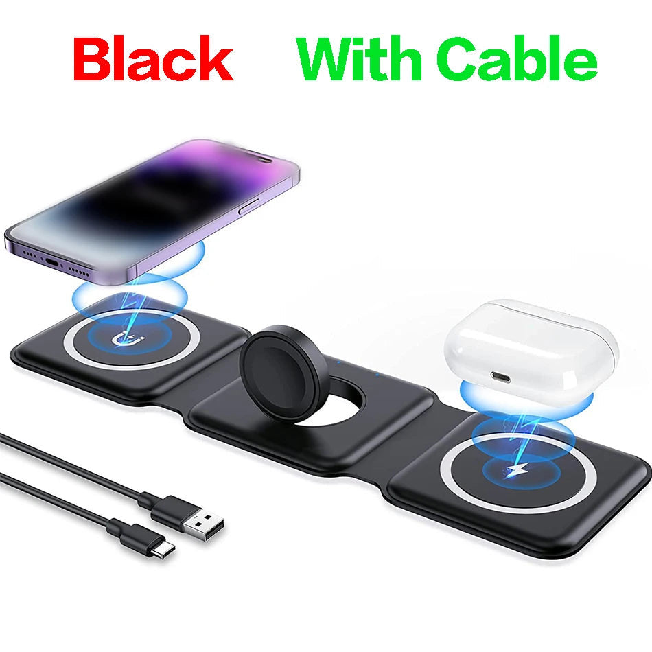 3 in 1 Foldable Portable Charging Station