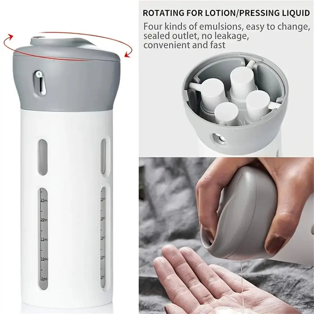 4in1 Refillable Liquid Dispenser (2Pcs)