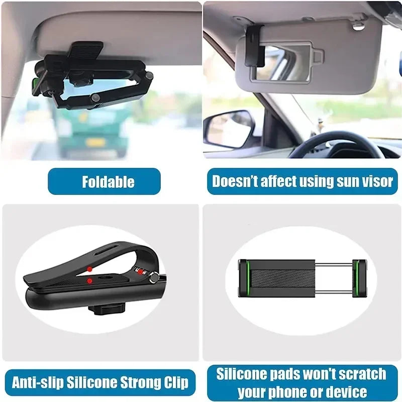 Universal 360° Car Sun Visor Phone Holder