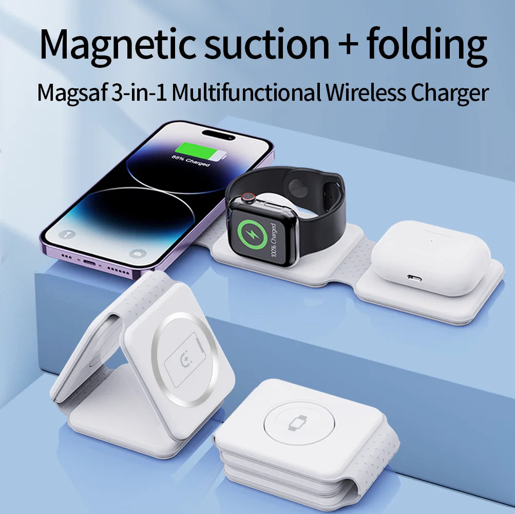 3 in 1 Foldable Portable Charging Station