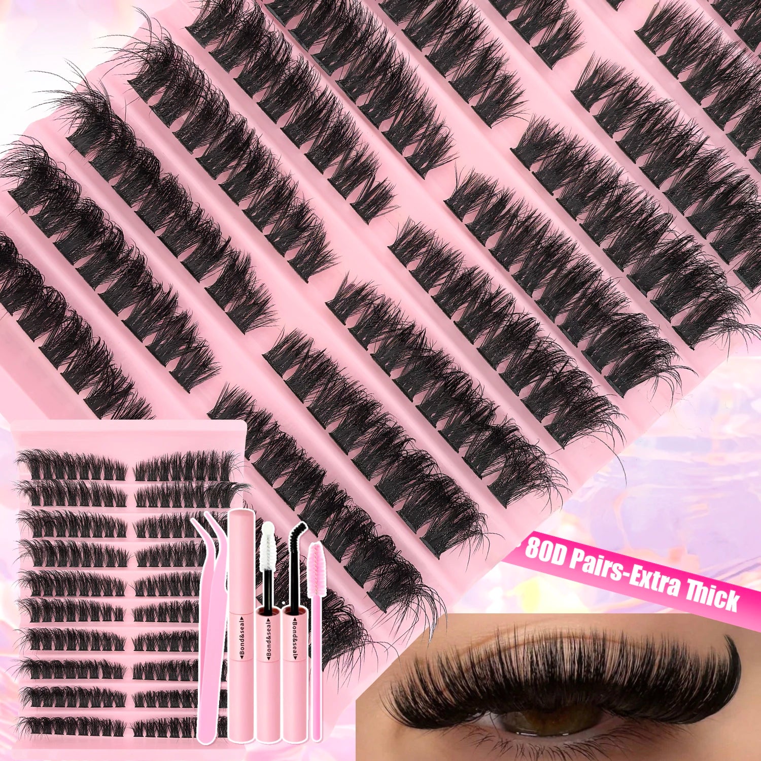 DIY Cluster Lashes Kit – Natural to Volume Look