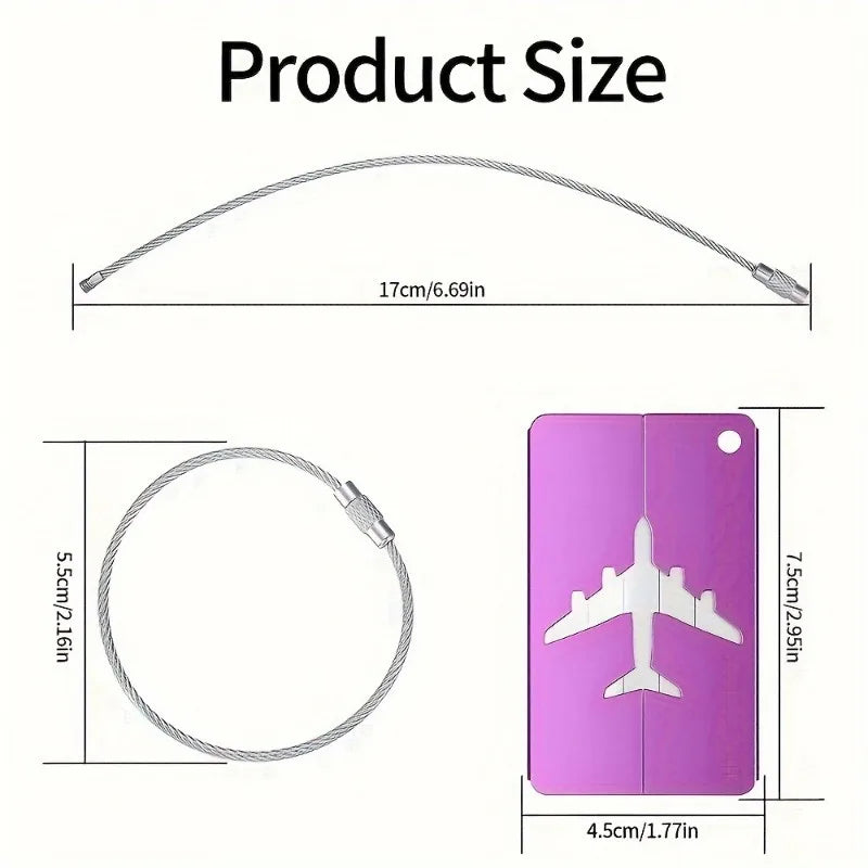 Aluminium Suitcase Card Tag