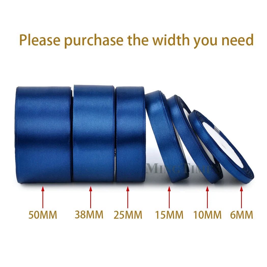 Satin Ribbon - 22M (6mm, 10mm, 15mm, 25mm, 38mm or 50mm)