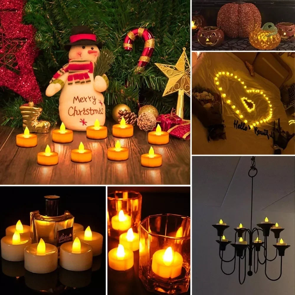 LED Candles 200+ Running Hours - 24PCS, 48PCS, 72PCS