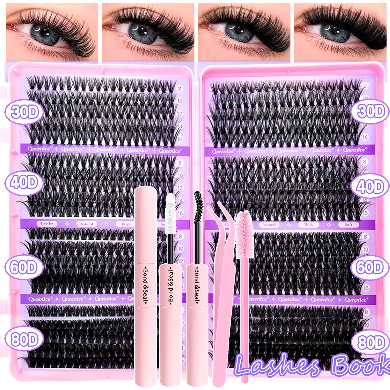 DIY Cluster Lashes Kit – Natural to Volume Look