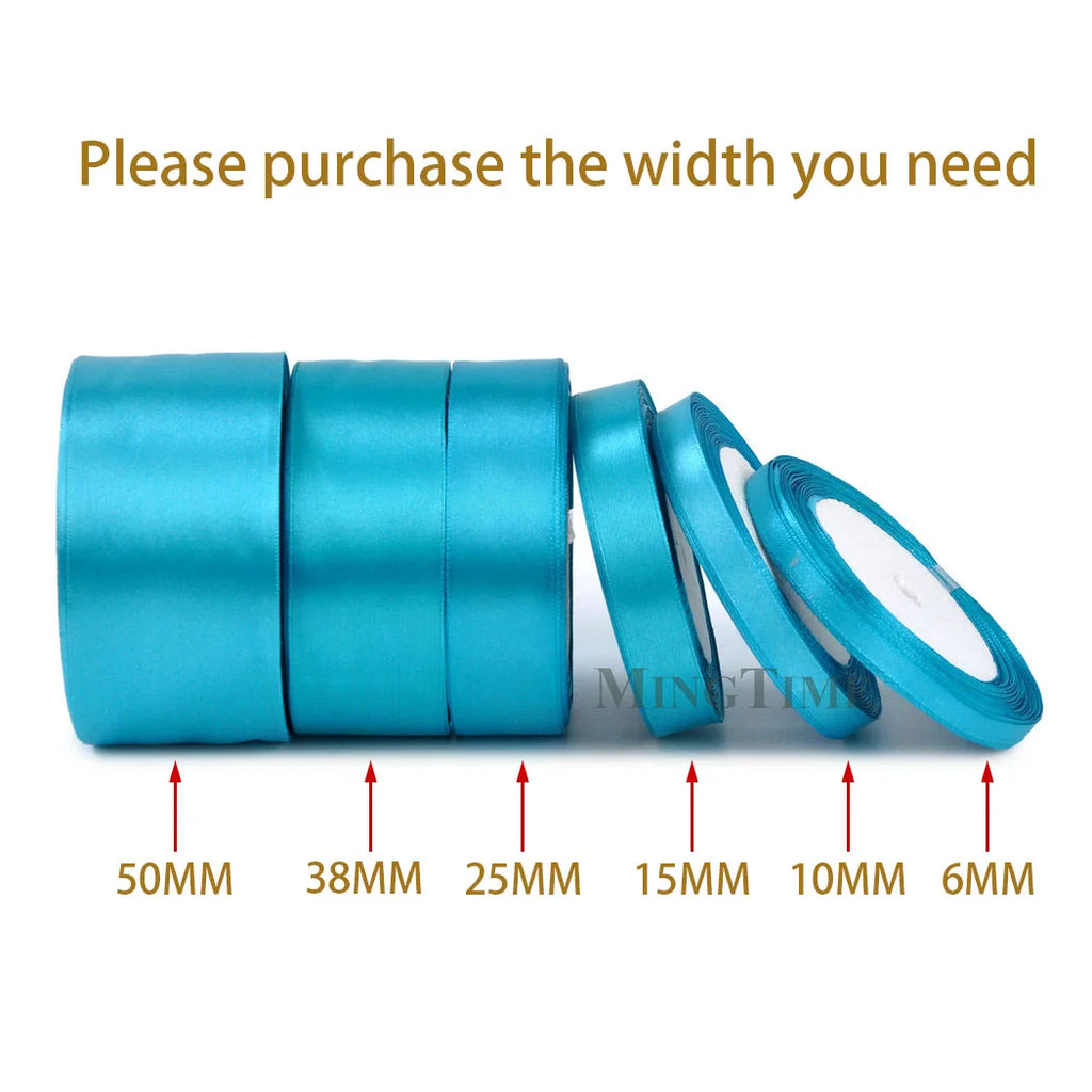 Satin Ribbon - 22M (6mm, 10mm, 15mm, 25mm, 38mm or 50mm)