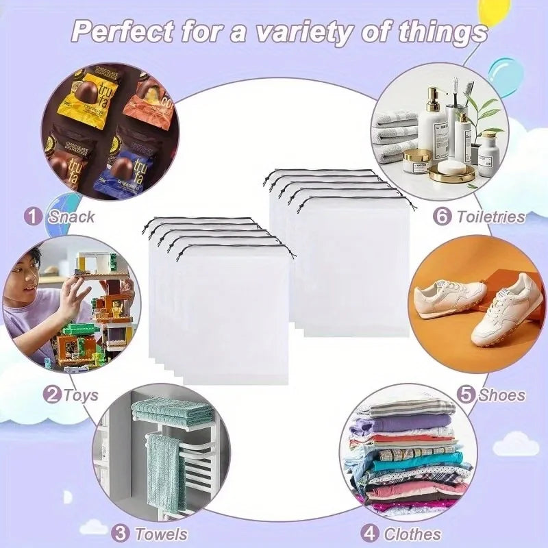 Transparent Travel Drawstring Bag