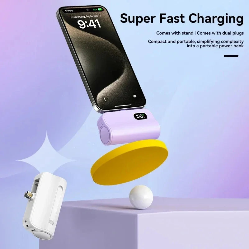 Mini Portable Travel Power Bank 5000mAh