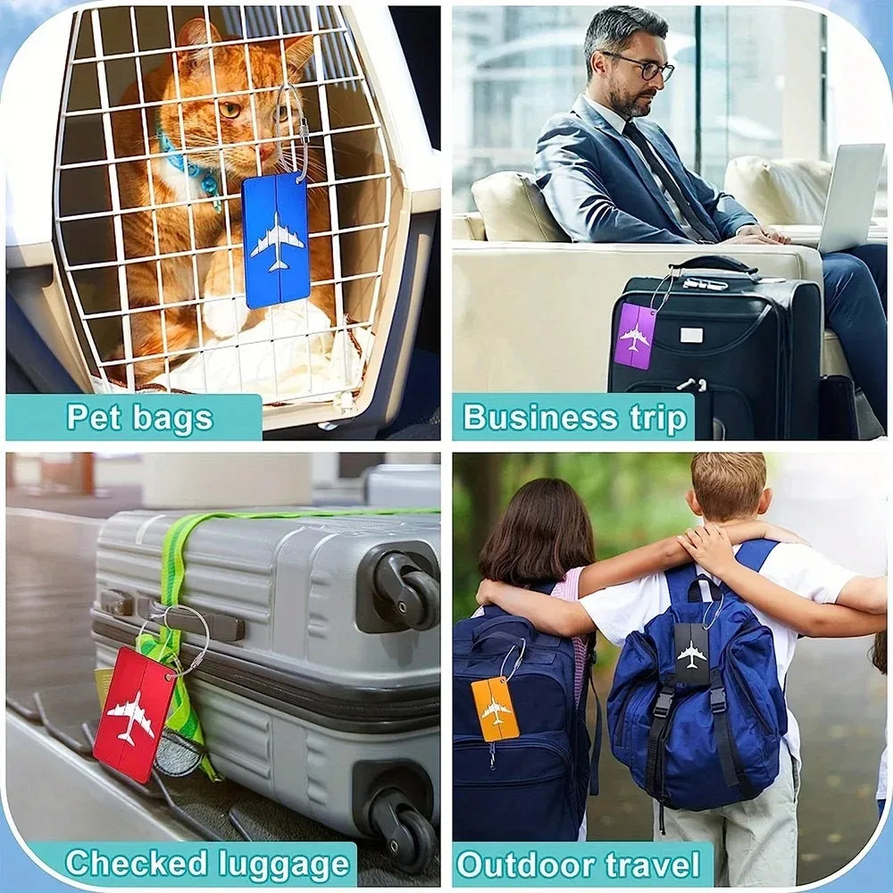 Aluminium Suitcase Tag Coloured