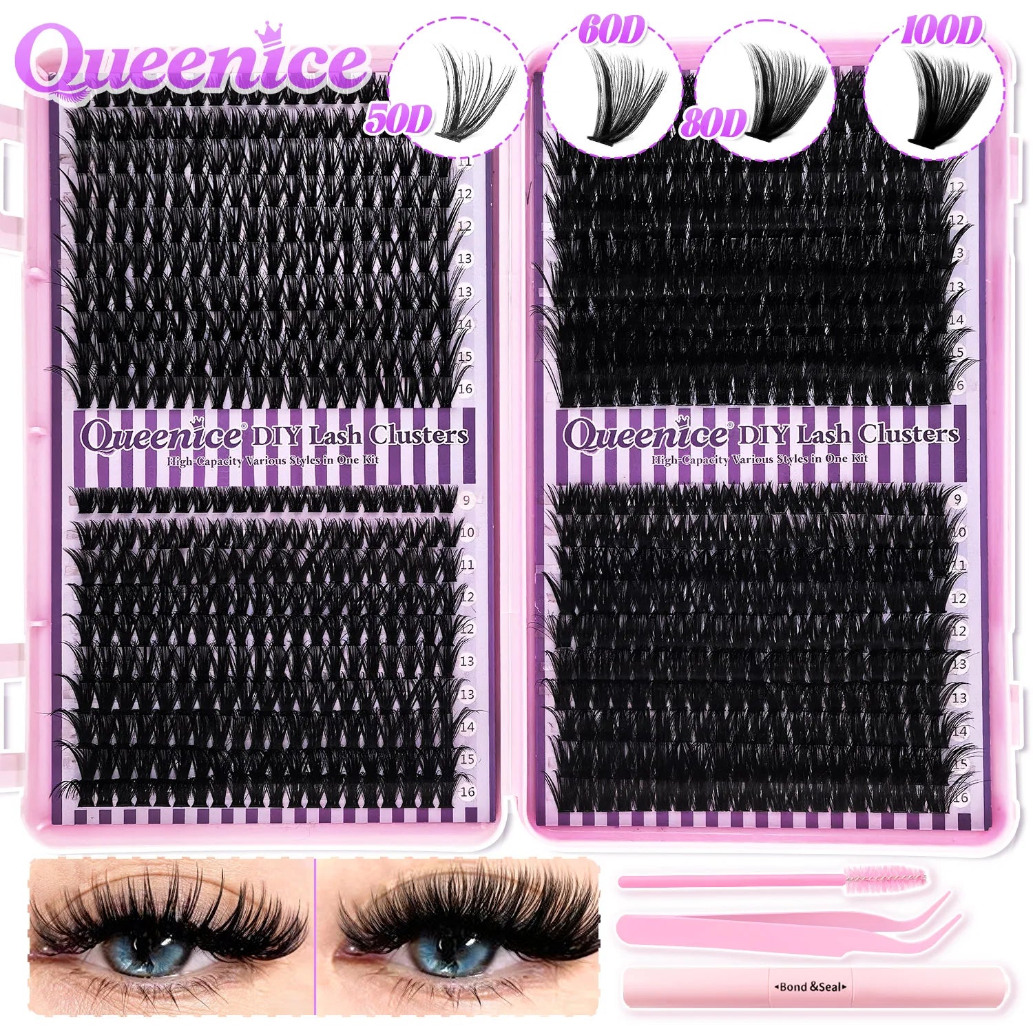 DIY Cluster Lashes Kit – Natural to Volume Look