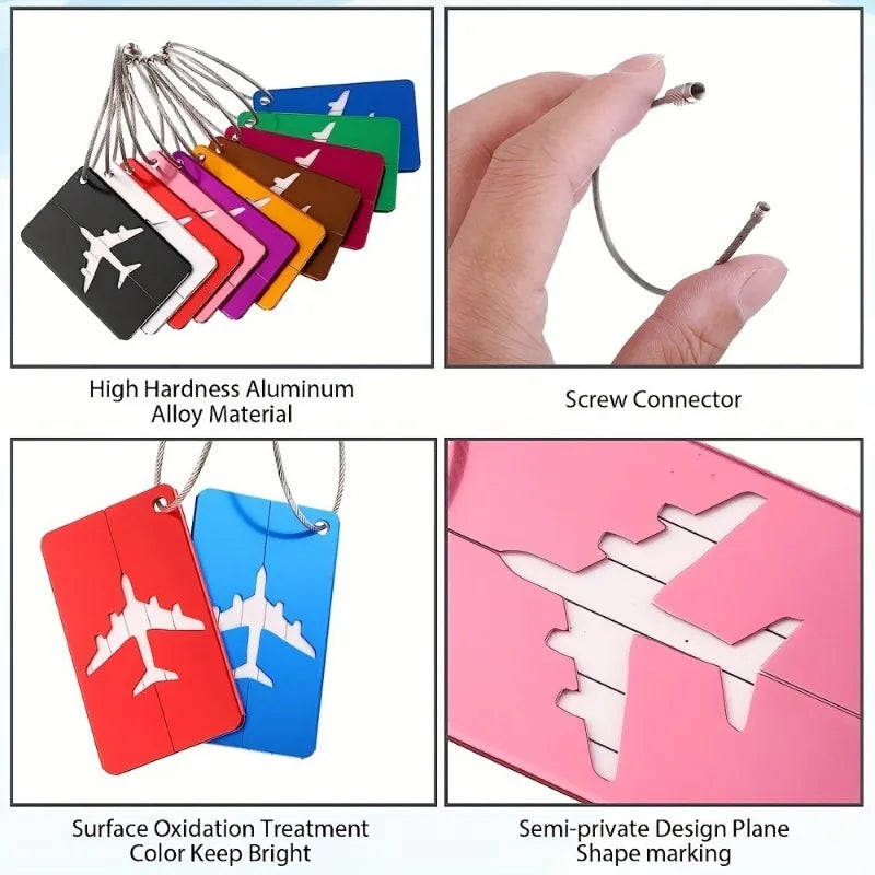 Aluminium Suitcase Card Tag