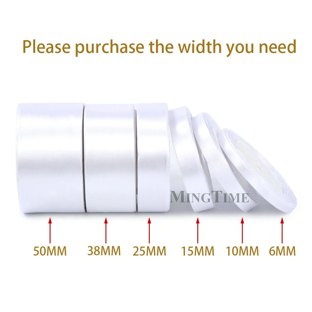 Satin Ribbon - 22M (6mm, 10mm, 15mm, 25mm, 38mm or 50mm)