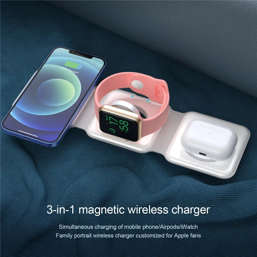 3 in 1 Foldable Portable Charging Station