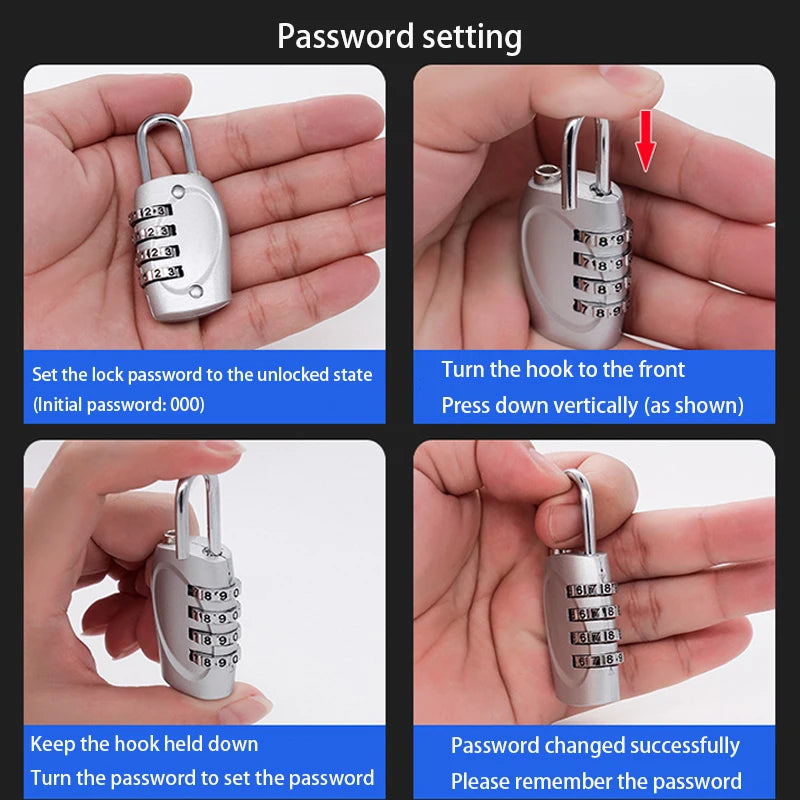 4Pcs Digit Combination Lock
