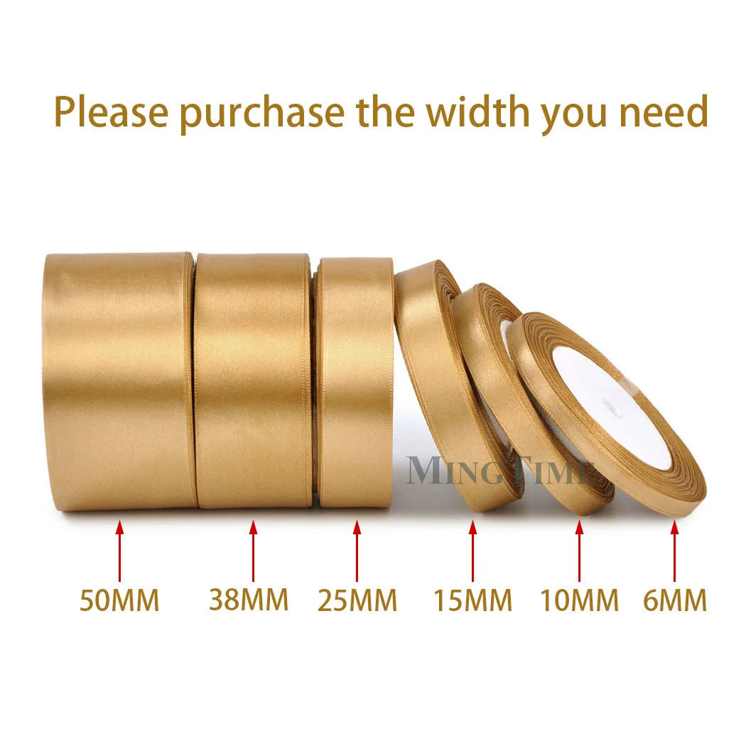 Satin Ribbon - 22M (6mm, 10mm, 15mm, 25mm, 38mm or 50mm)