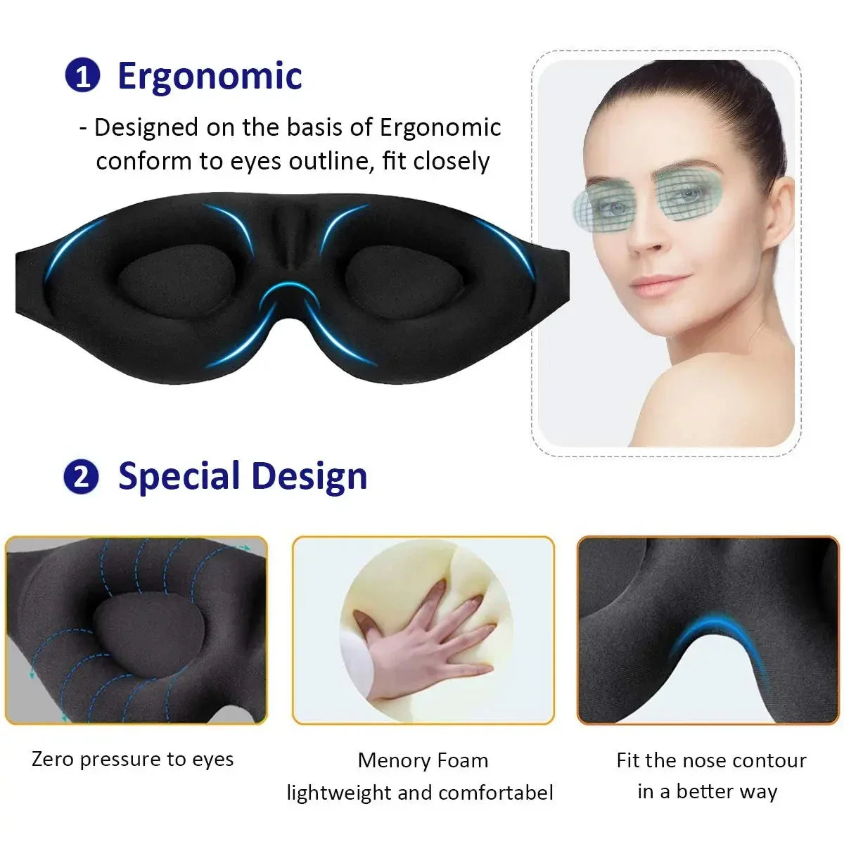 3D Sleeping Eye Mask