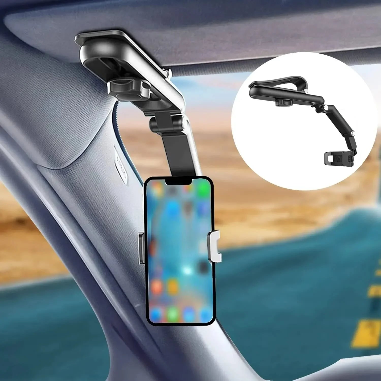 Universal 360° Car Sun Visor Phone Holder