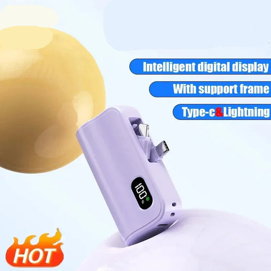 Mini Portable Travel Power Bank 5000mAh