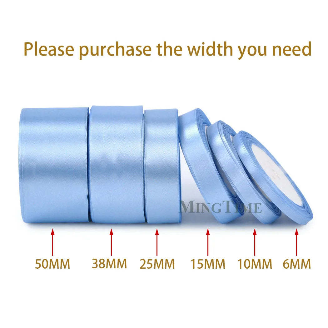 Satin Ribbon - 22M (6mm, 10mm, 15mm, 25mm, 38mm or 50mm)