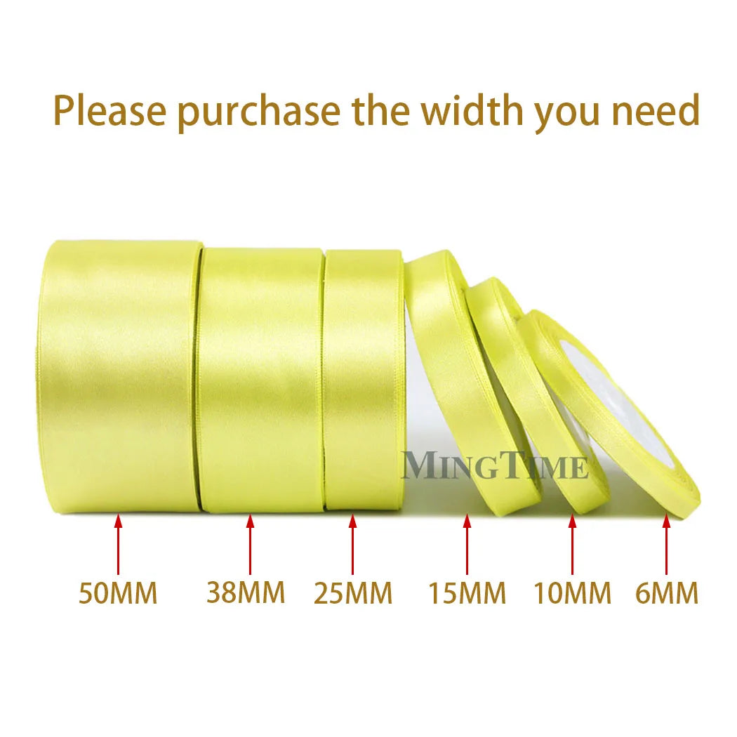 Satin Ribbon - 22M (6mm, 10mm, 15mm, 25mm, 38mm or 50mm)