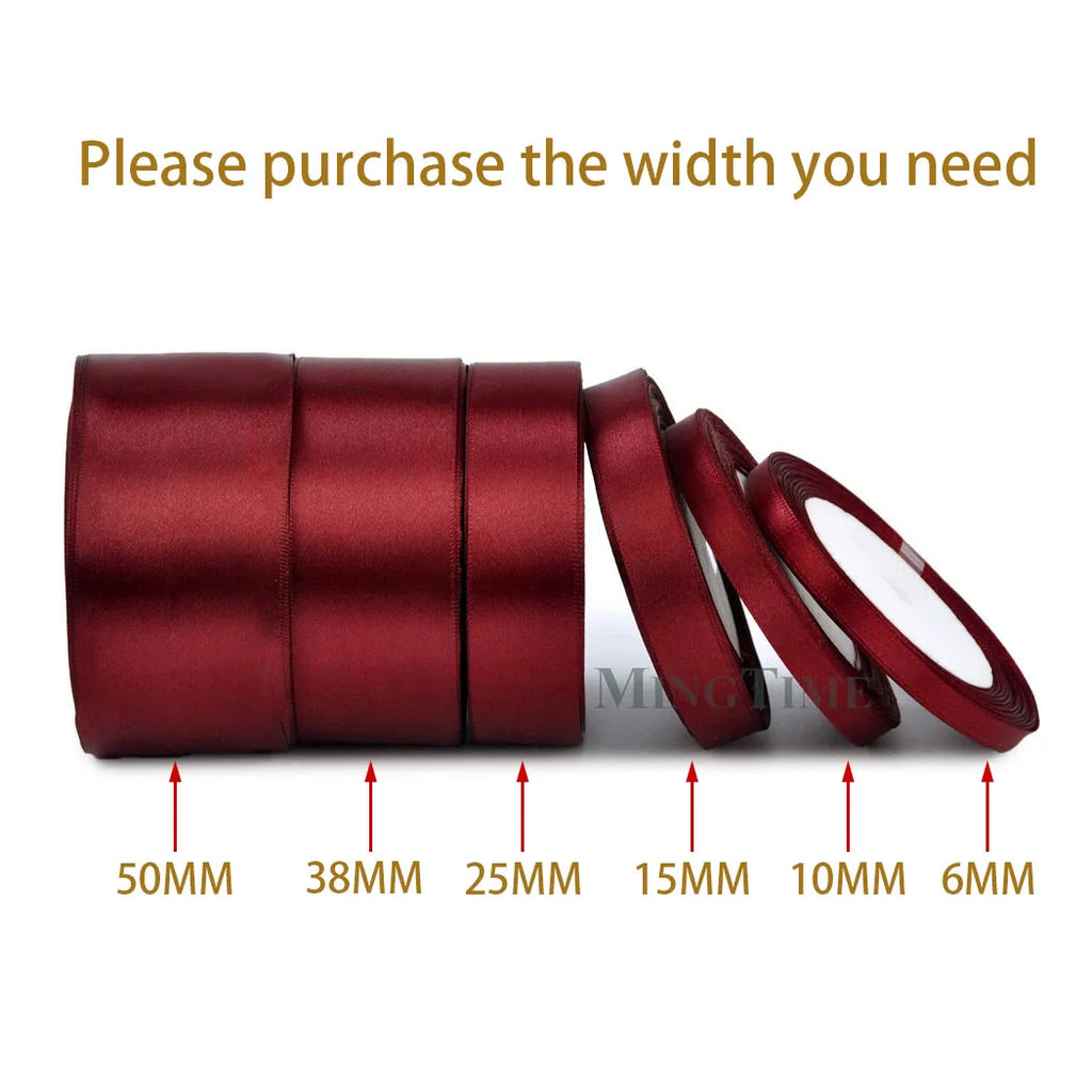 Satin Ribbon - 22M (6mm, 10mm, 15mm, 25mm, 38mm or 50mm)