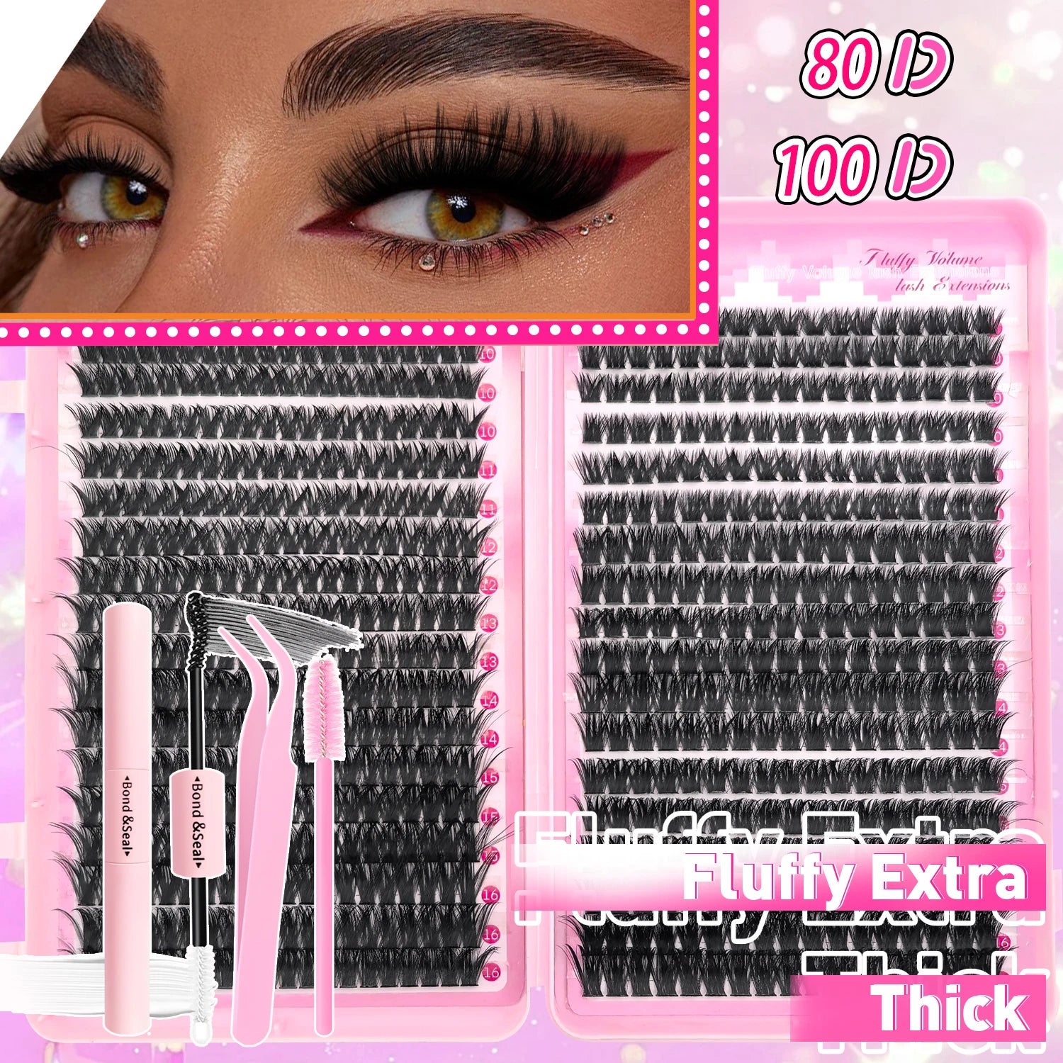 DIY Cluster Lashes Kit – Natural to Volume Look