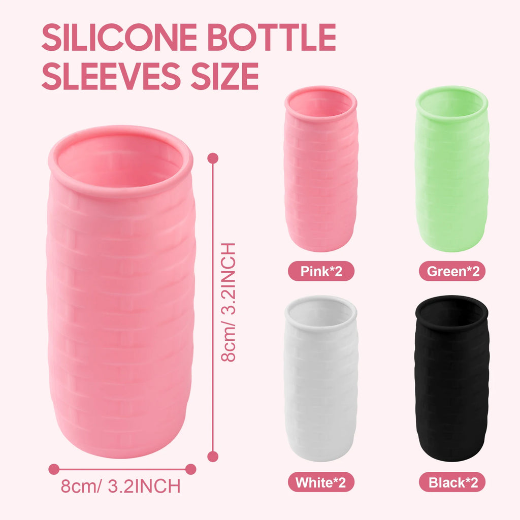 8Pcs Silicone Elastic Toiletries Covers