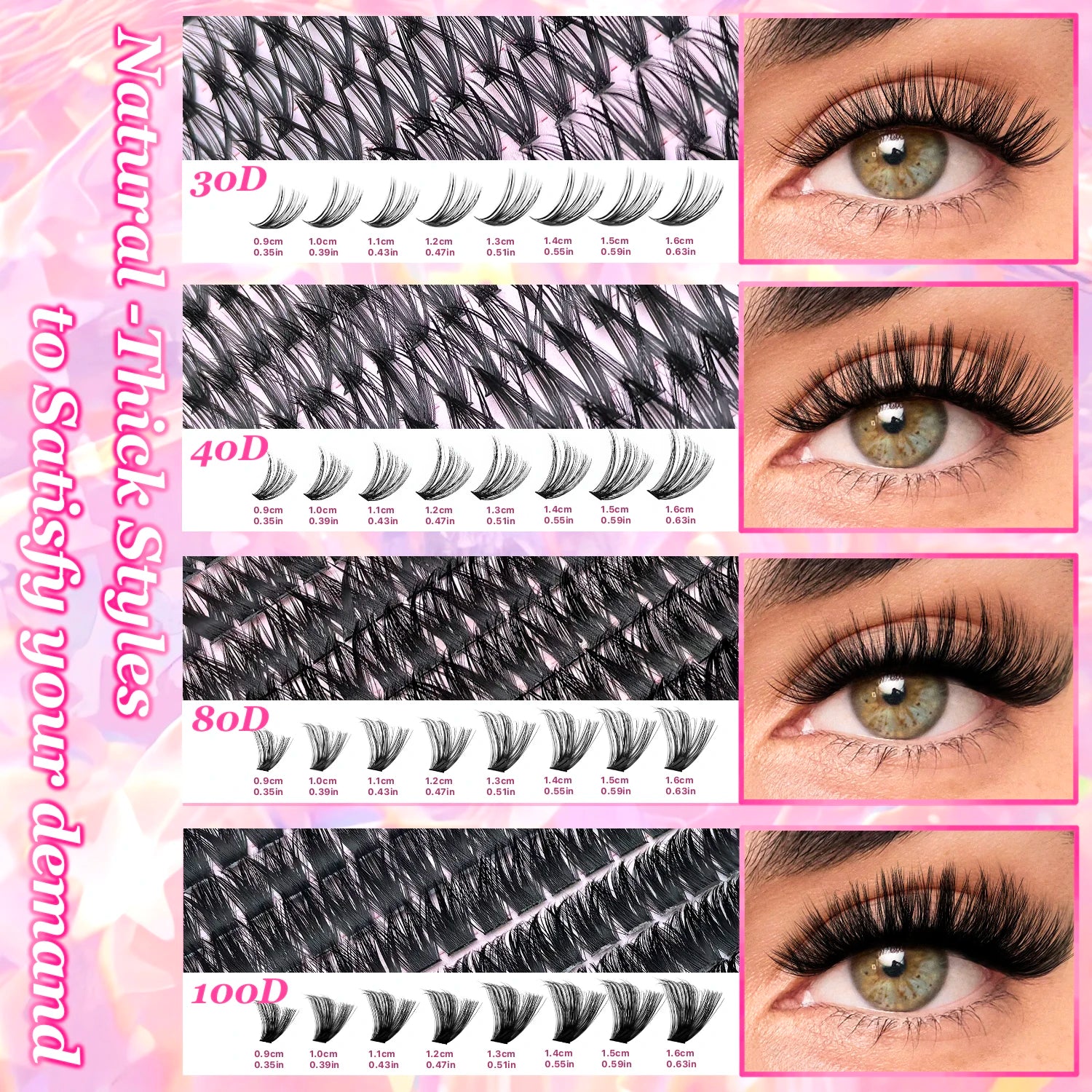 DIY Cluster Lashes Kit – Natural to Volume Look