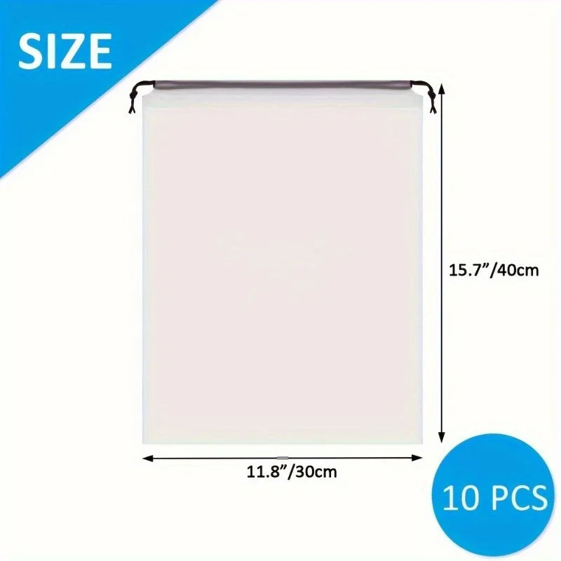 Transparent Travel Drawstring Bag