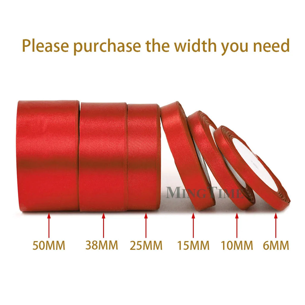 Satin Ribbon - 22M (6mm, 10mm, 15mm, 25mm, 38mm or 50mm)