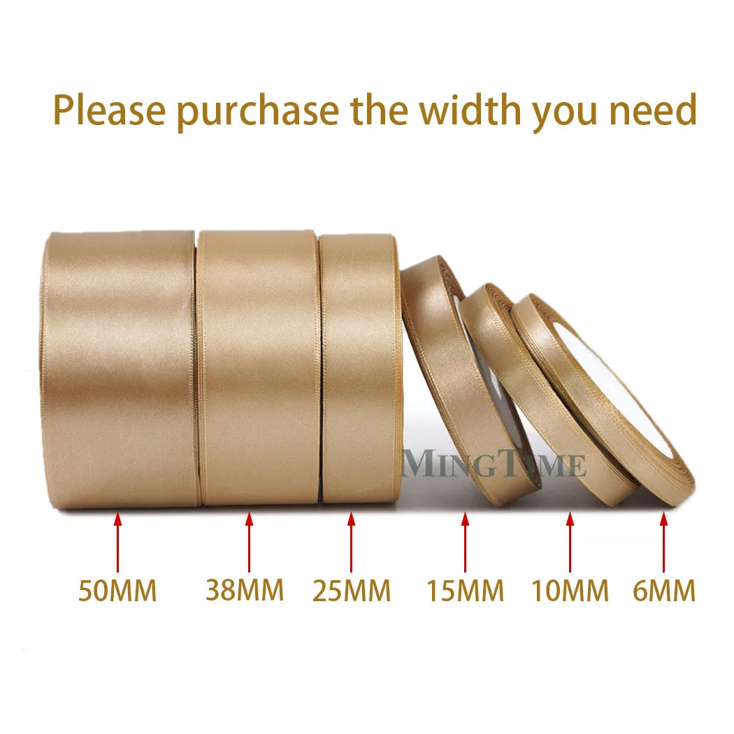 Satin Ribbon - 22M (6mm, 10mm, 15mm, 25mm, 38mm or 50mm)