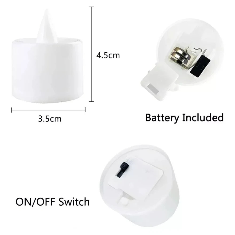 LED Candles 200+ Running Hours - 24PCS, 48PCS, 72PCS