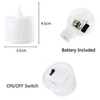 LED Candles 200+ Running Hours - 24PCS, 48PCS, 72PCS