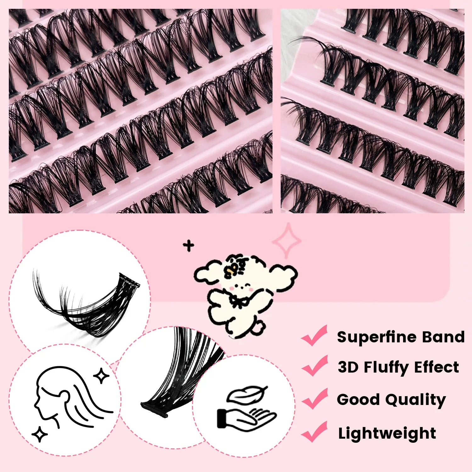 Individual Cluster Lashes 200pcs