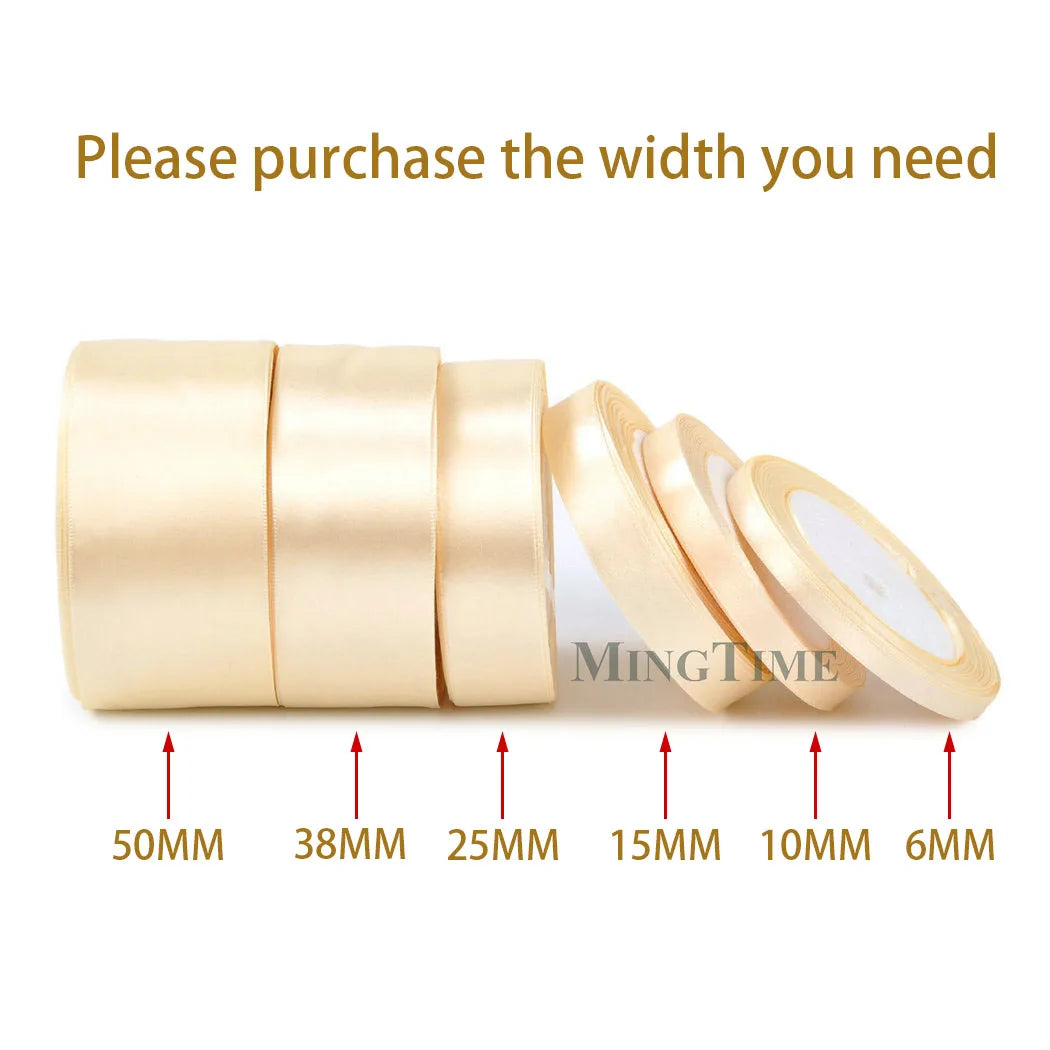 Satin Ribbon - 22M (6mm, 10mm, 15mm, 25mm, 38mm or 50mm)