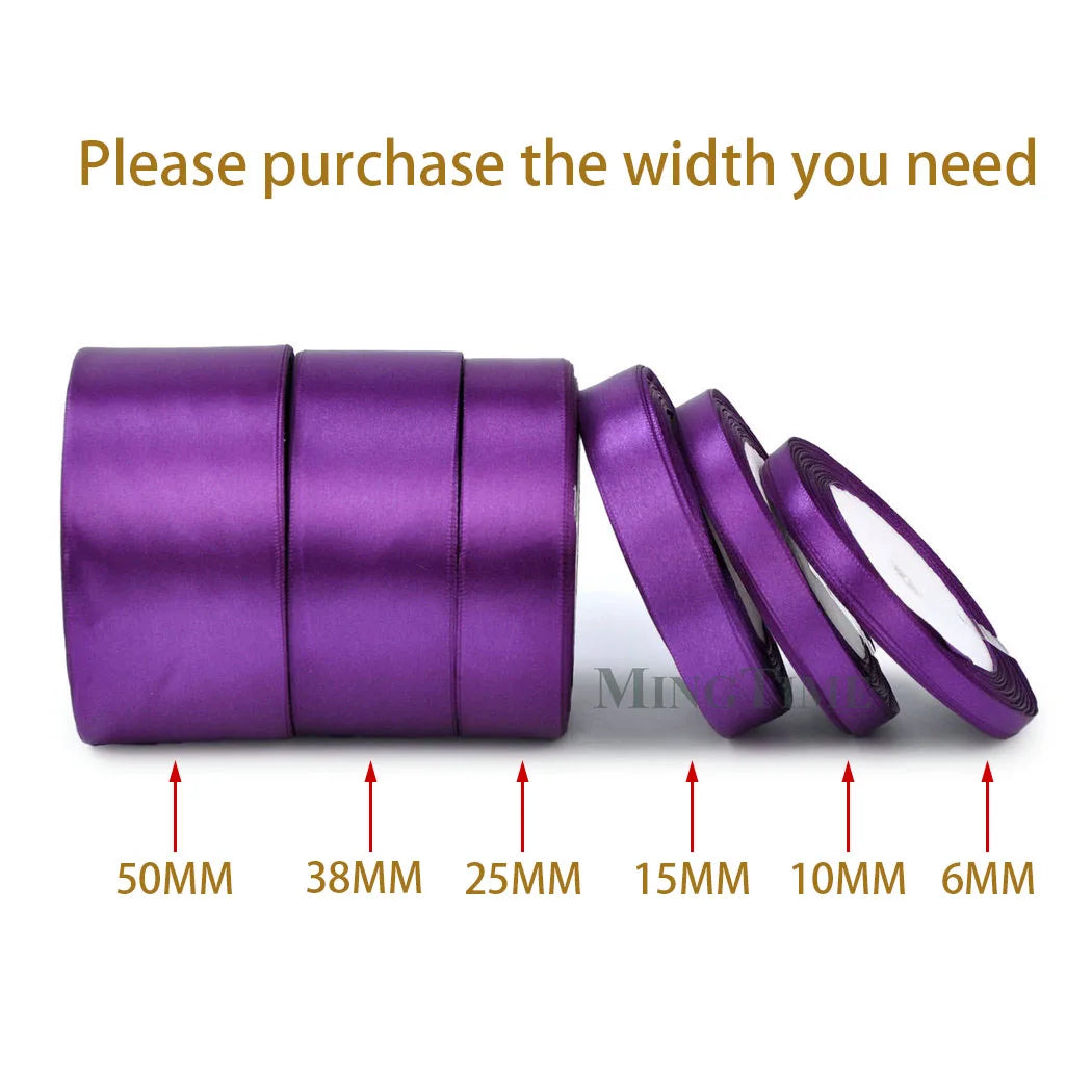 Satin Ribbon - 22M (6mm, 10mm, 15mm, 25mm, 38mm or 50mm)